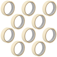 10 Rolls Masking Tape White Paper Paint Tape for Home Decor Wall Art Automotive Painting DIY Projects 20 Meter Each