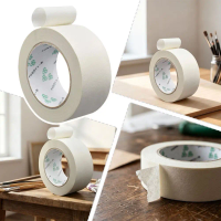 50mm * 50m/ Rollwhite Textured Tape High Adhesion & Generous Coverage Residue-Free Clean Removal Painting Tools