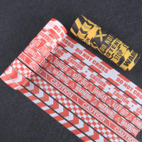 16 rolls/box, creative warning line pattern and washi tape, craft decoration materials, fashion school supplies