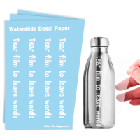 Laser Blue Film Free Waterproof For Glass Mug Ceramics Water Transfer Paper Print Waterslide Decal Paper