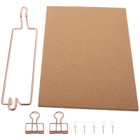 Cork Bulletin Board A4 Golden Size Office Desk Photo Display Announcement Pin Boards For Pictures Desktop Message Board Soft