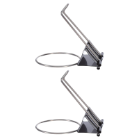 2pcs Desk Clip-on Cup Holder With Long Tail Design Detachable Coffee Cup Holder Clamp For Office Table Mugs Water Bottles Holder