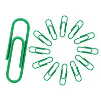 200 Pack Colo Office Clips - 1.1 Inch/ 28mm Vinyl Coated Metal Paper Clamps for School, Home, and Office Supplies