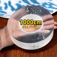 1 Roll Of 393.7inch Nano Double-Sided Tape - Strong, Transparent Adhesive For Home And Office Use, Washable And Residue-Free On Plastic, Wood, Glass, Stone, Metal, Nano Heavy Duty Double-Sided Tape
