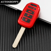 TPU Car 4Buttons Key Cover Case Shell for Honda Accord CRV Civic Jazz HR-V HRV 2013 2014 2015 2016 Key Protector Accessories
