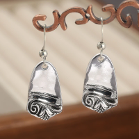 Vintage Geometric Water Droplets Pendant Earring For Women Silver Plated Metal Dangle Earrings Simple Casual Jewelry