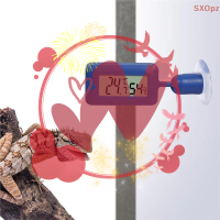 360° Rotating Luminous Digital Reptile Hygrometer With Suction Cup Temperature Humidity Meter Accessories