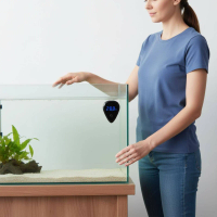 Digital Aquatic Habitat Thermometer Press to Wake Battery-Operated Water Temperature Monitor