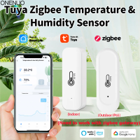 Tuya ZIgbee IP65 Waterproof Outdoor or Indoor Temperature Humidity Sensor Home Thermometer Works with Alexa Google Home Voice