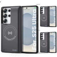 For Samsung Galaxy S22 S23 S24 S25 Ultra S25 Plus Magnetic Wireless Battery Charger Case For Magsafe Charging Cover Power Bank