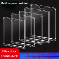 2 A4 A5 A6 acrylic card slot wall mounted sign racks made of transparent plastic, suitable for offices, homes, shops, and restau