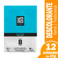 Descolorante em Pó Yamá Tradicional 20g - Embalagem com 12 Unidades