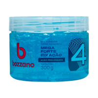 Gel Fixador Condicionador Bozzano Fator 4 Azul Ação Prolongada 300g