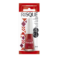 Esmalte Risqué Cremoso Vermelho Beijo Blister 8ml