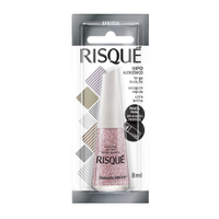 Esmalte Risqué Efeito Glitter Granulado Rosé Blister 8ml