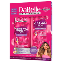 Shampoo 250ml + Condicionador Dabelle Resgata Fios 200ml
