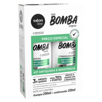 Shampoo + Condicionador Salon Line Bomba Antiqueda 200ml