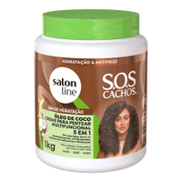 Creme para Pentear Salon Line SOS Cachos - 5 em 1 Óleo de Coco 1Kg