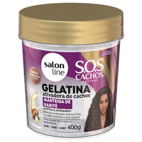 Gelatina Salon Line SOS Cachos - Manteiga de Karité 400g