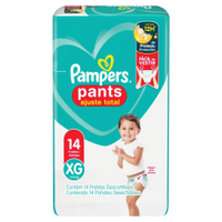 Fralda Descartável Pampers Pants Ajuste Total Tamanho XG - 8 Pacotes com 14 Fraldas - Total 112 Tiras