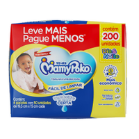Toalhas Umedecidas Mamypoko Dia e Noite - Pacote com 200 Toalhas