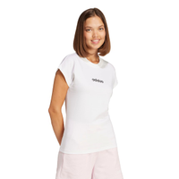 Camiseta Feminina adidas Manga Curta Logo Linear