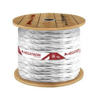 Cordão Torcido Megatron 2x1mmx500m Bobina 300V Branco