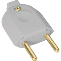 Pino Macho Tramontina 2P 10A/250V Cinza - Embalagem com 10 Unidades