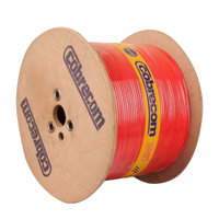 Cabo Antichama Flexível Cobrecom 750V 6mmx500m Bobina Vermelho