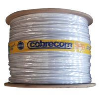 Cabo Antichama Flexível Cobrecom 750V 6mmx500m Bobina Branco