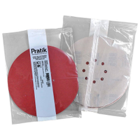 Disco Lixa Massa Pratik A230 - 225mm 8 Furos com Velcro G220 - Embalagem com 10 Unidades