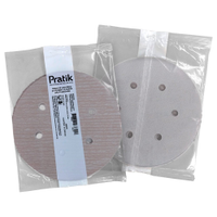Disco Lixa Seco Pratik AR215 - 152,4mm 6 Furos com Velcro G060 - Embalagem com 10 Unidades