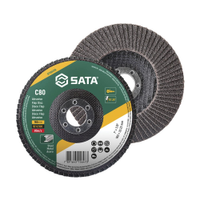 Disco Flap Sata Metal/Inox 7P G80 - Embalagem com 10 Unidades