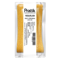 Cinta De Lixa Pratik Multiuso K-332 Grão 80 75mmx533mm - Embalagem com 3 Unidades