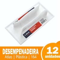 Desempenadeira Plastica para Textura Atlas 164 - Embalagem com 12 Unidades