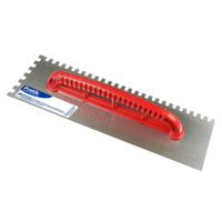 Desempenadeira Aço Dentada Pratik 48X12cm Cabo Plástico