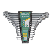 Jogo de Chave Combinada Sata 6 a 32mm 15 Peças Cromo Vanádio
