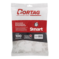 Espaçador Nivelador Cortag Smart 3mm - Embalagem com 100 Unidades