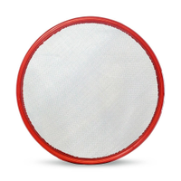 Peneira Comep Aro Plástico Vermelho Fubá 25cm - Embalagem com 20 Unidades
