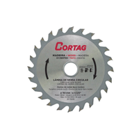 Disco de Serra Circular Cortag para Madeira 110mm c/ 24 Dentes