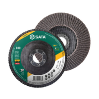 Disco Flap Sata Metal/Inox 4.,1/2P G80 - Embalagem com 10 Unidades