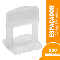 Espaçador Nivelador Cortag Tradicional 2mm Balde 900 Peças