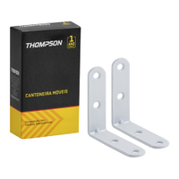 Cantoneira para Móveis Thompson 2.1/2P, Branca - Embalagem com 50 Unidades
