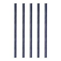 Barra Roscada UNC Multibarras Polido 1PX1m - Embalagem com 5 Unidades