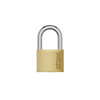 Cadeado Latão Maciço Stam 30mm - Caixa com 10 Unidades