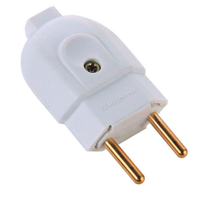 Pino Plug Macho Tramontina 2P 20A Branco - Embalagem com 10 Unidades
