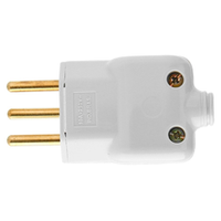 Pino Plug Macho Ilumi Prensa Cabo 2P+T 10A Embalagem com 10 Unidades