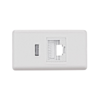 Tomada Liz RJ45 Tramontina para Dados Branca