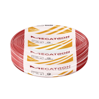 Cabo Flexível Megatron 10MMx100M Rolo 750V Vermelho