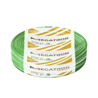 Cabo Flexível Megatron 25MMx100M Rolo 750V Verde
